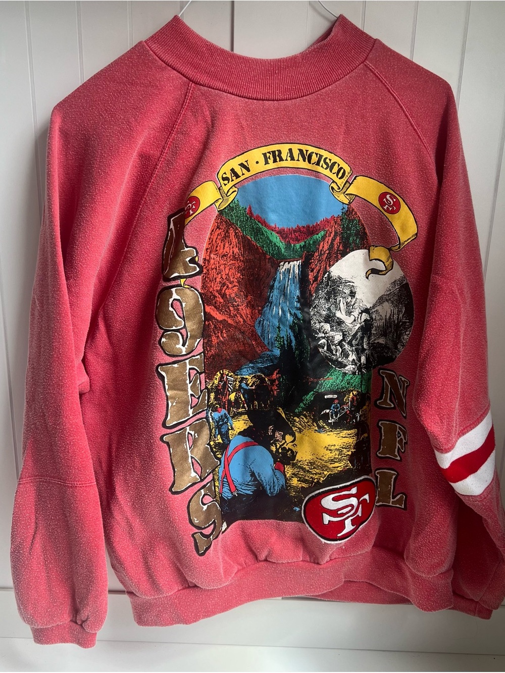 Vintage San Francisco 49ers Apex One Crewneck Sweatshirt/Gold Miners Sz Medium